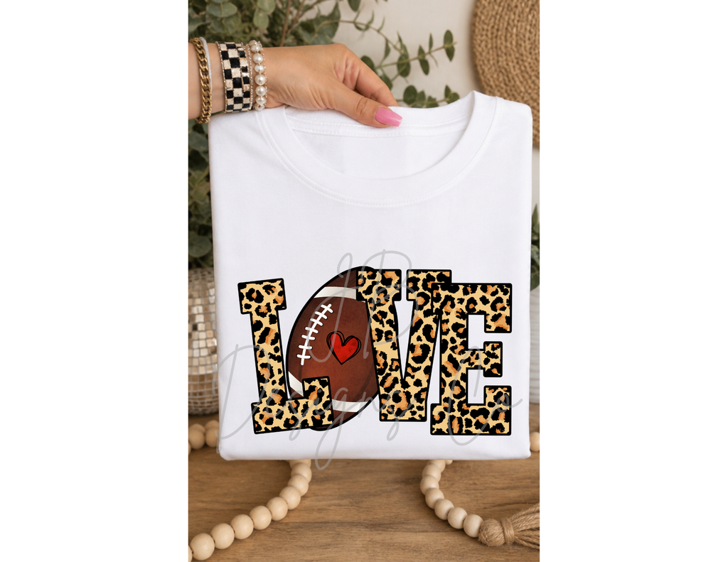 Adult “Love football” tee