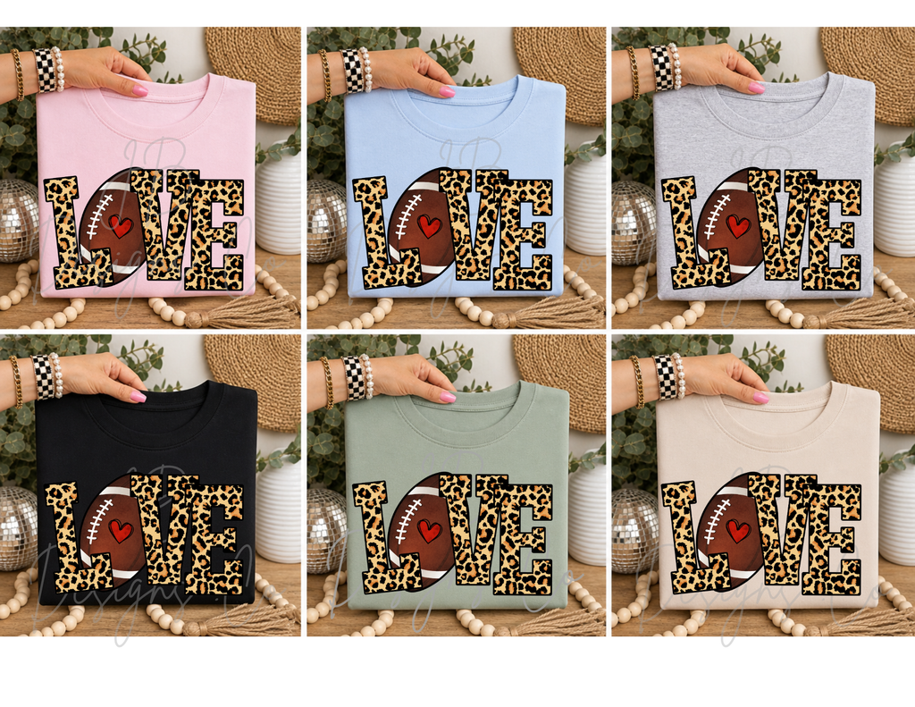 Adult “Love football” tee