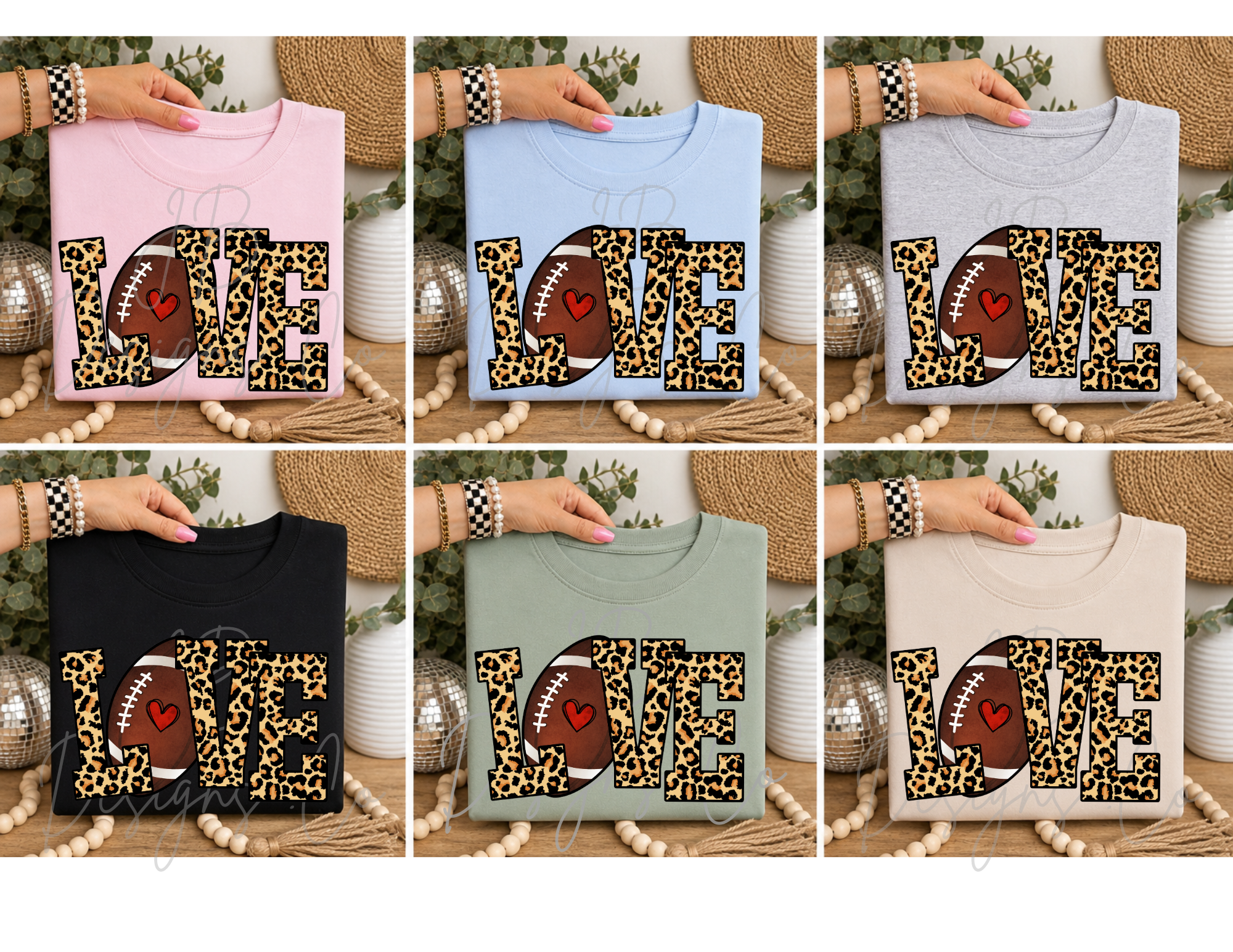 Adult “Love football” tee